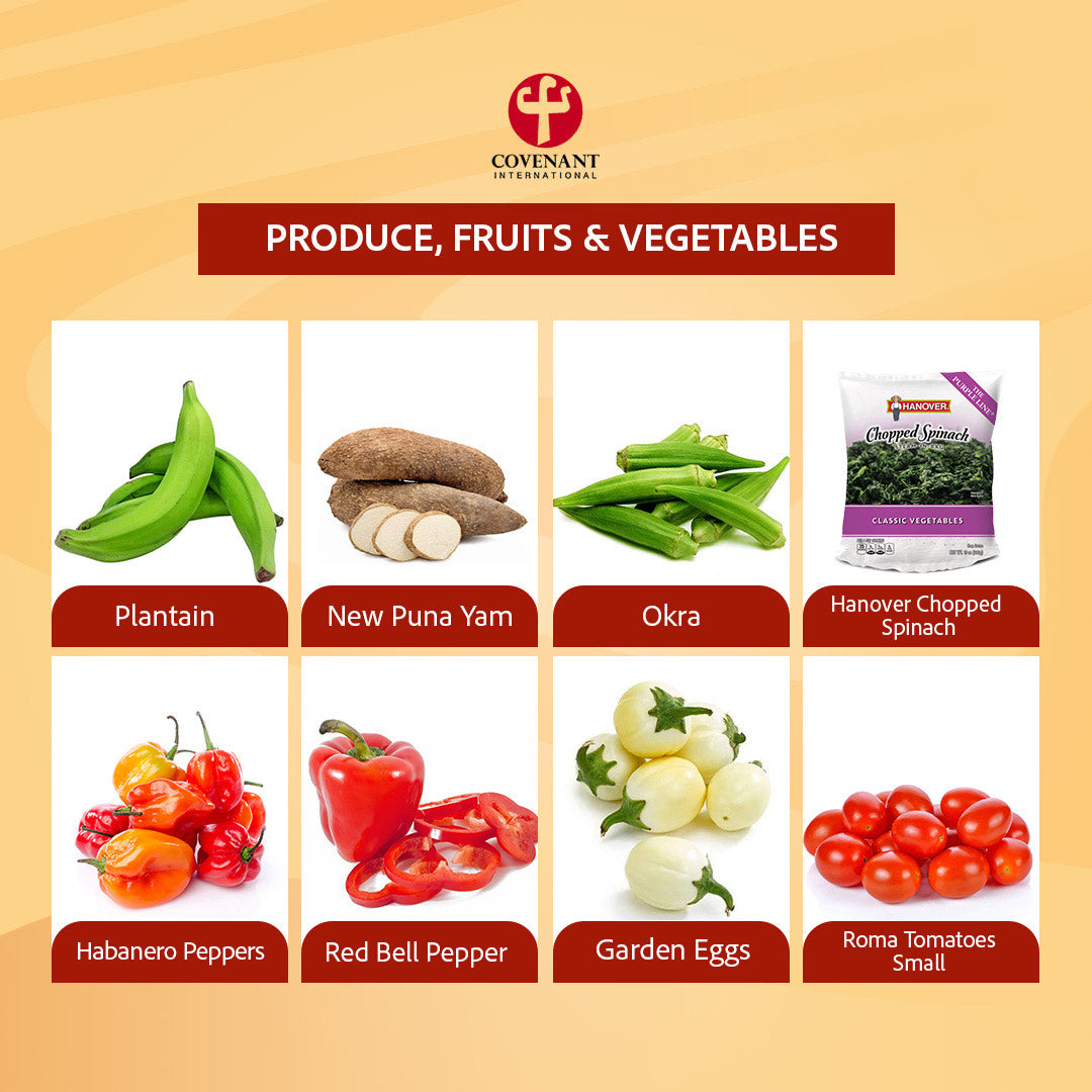 Produce, Fruits & Vegetables